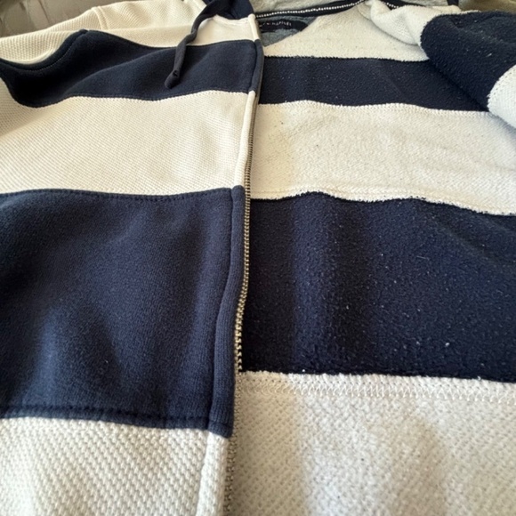 Tommy Hilfiger blue and white stripe full zip hoodie size M - Picture 11 of 16